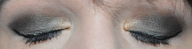 Un smokey eyes kaki pour le réveillon