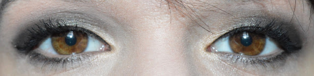 Un smokey eyes kaki pour le réveillon